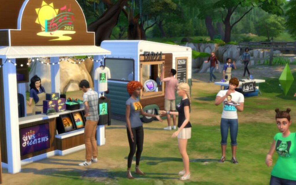 ‘Los Sims 4’ is staying at a music festival (partially SIMLHLISH)