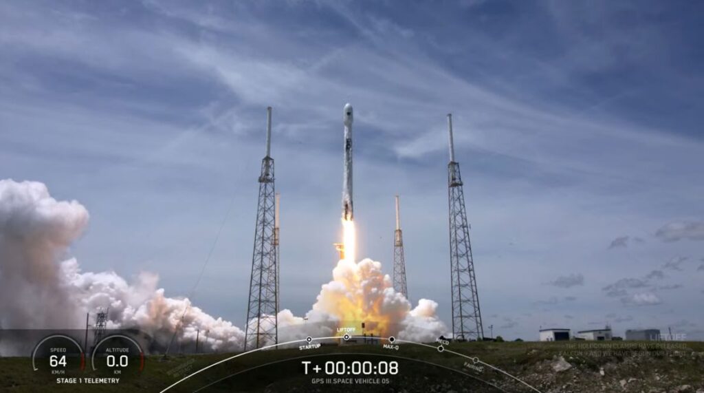 Spacex successfully launched GPS III Space Vephing 05