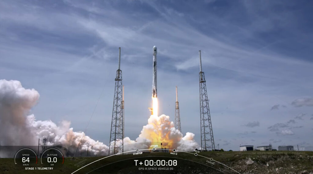 Spacex successfully threw the GPS III 05 space vehicle
